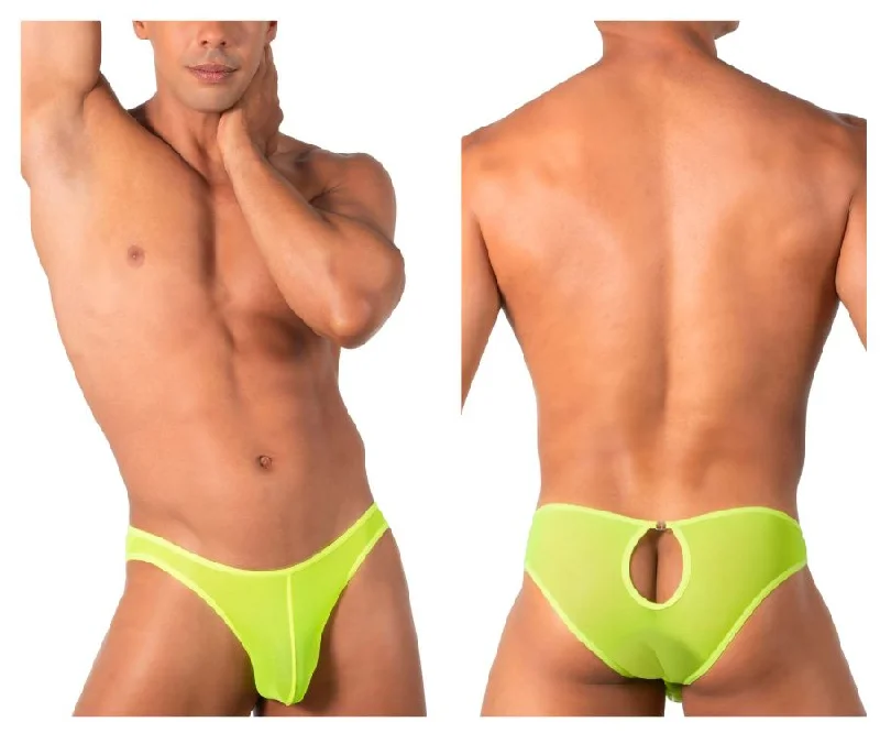 Men's briefs with a supportive pouch designRoger Smuth RS085 Bikini Color Lime Green Men's briefs with a supportive pouch designRoger Smuth RS085 Bikini Color Lime Green