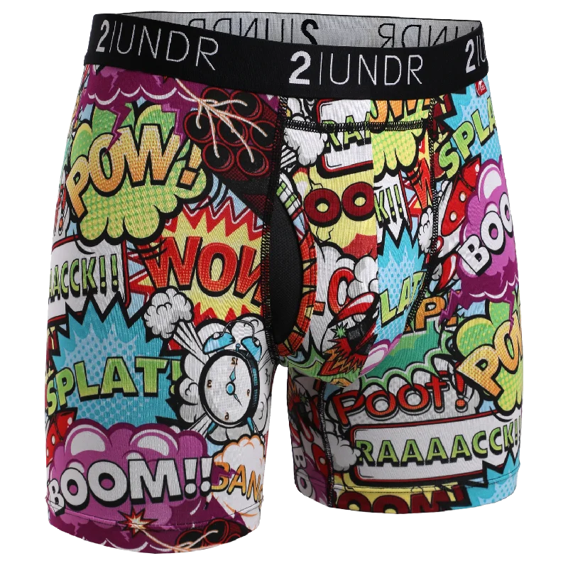 Solid - color men's boxer briefs in classic huesSwing Shift 6" Boxer Brief - Boom Time Solid - color men's boxer briefs in classic huesSwing Shift 6" Boxer Brief - Boom Time