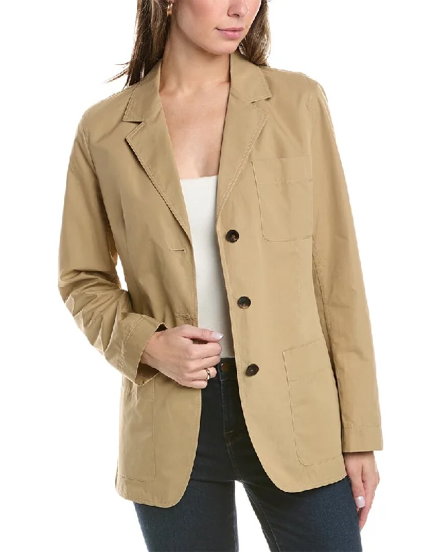 Lafayette 148 New York Patch Pocket Single Breasted Blazer