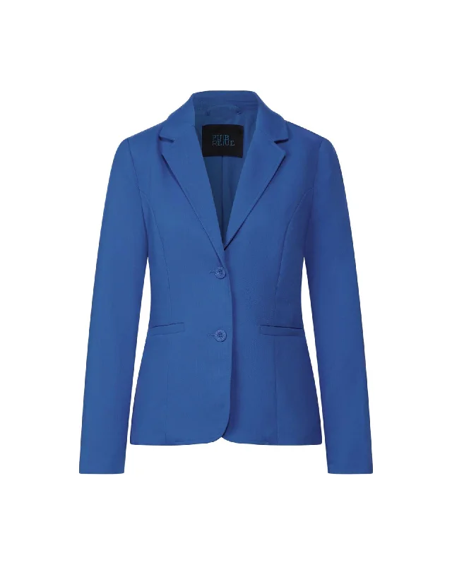 Street One Light Blue Buttoned Blazer with Front Pockets