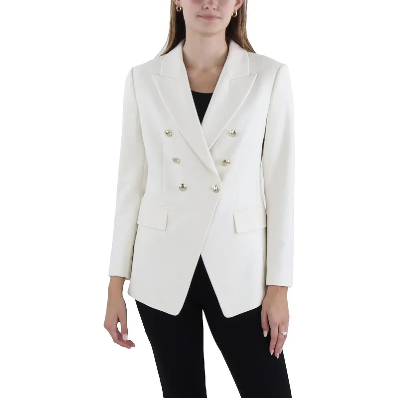 Womens Suit Separate Work Double-Breasted Blazer