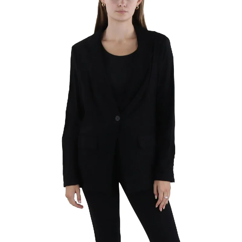 Womens Work Wear Office One-Button Blazer