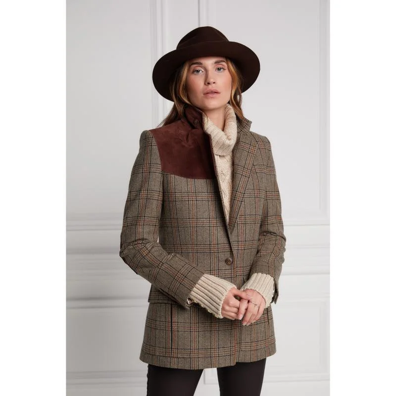 Holland Cooper Single Breasted Field Ladies Blazer - Bourbon