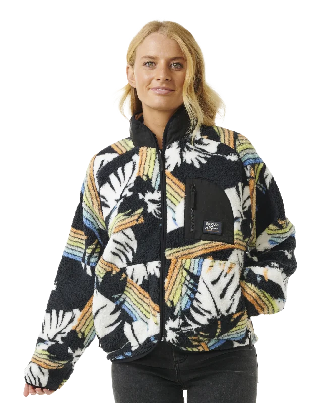 High Tide Hoffman Zip Fleece in Multi Colour