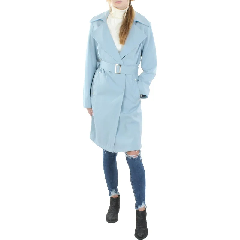 Vince Camuto Womens Lightweight Midi Trench Coat