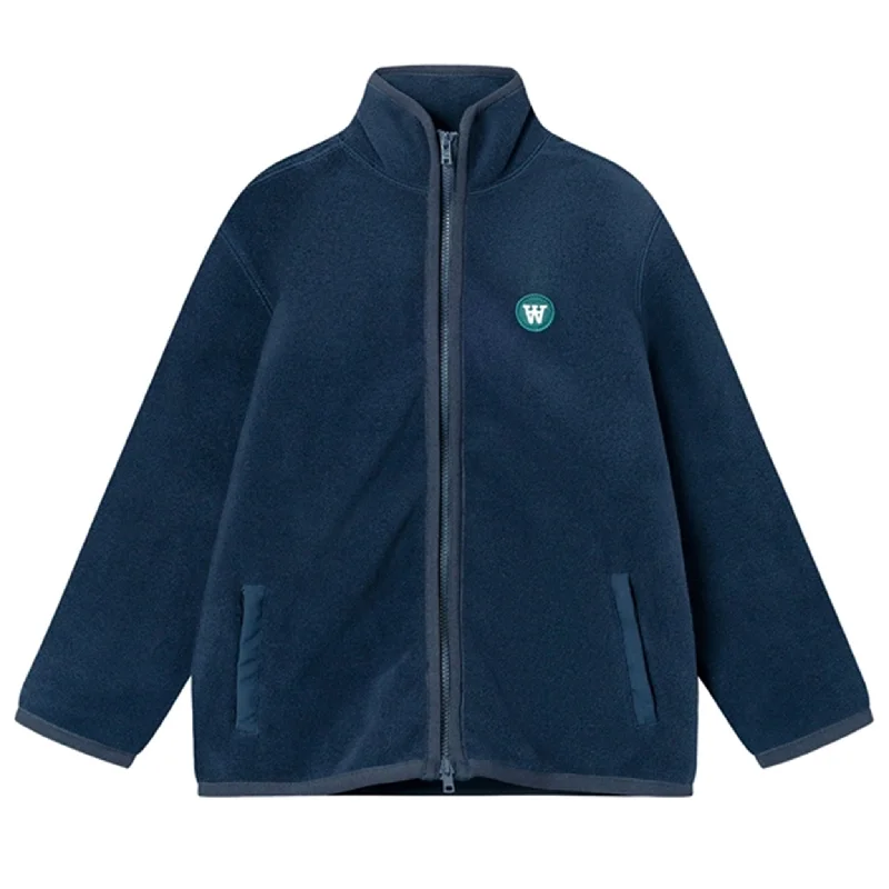 Wood Wood Eternal Blue Don Zip Fleece