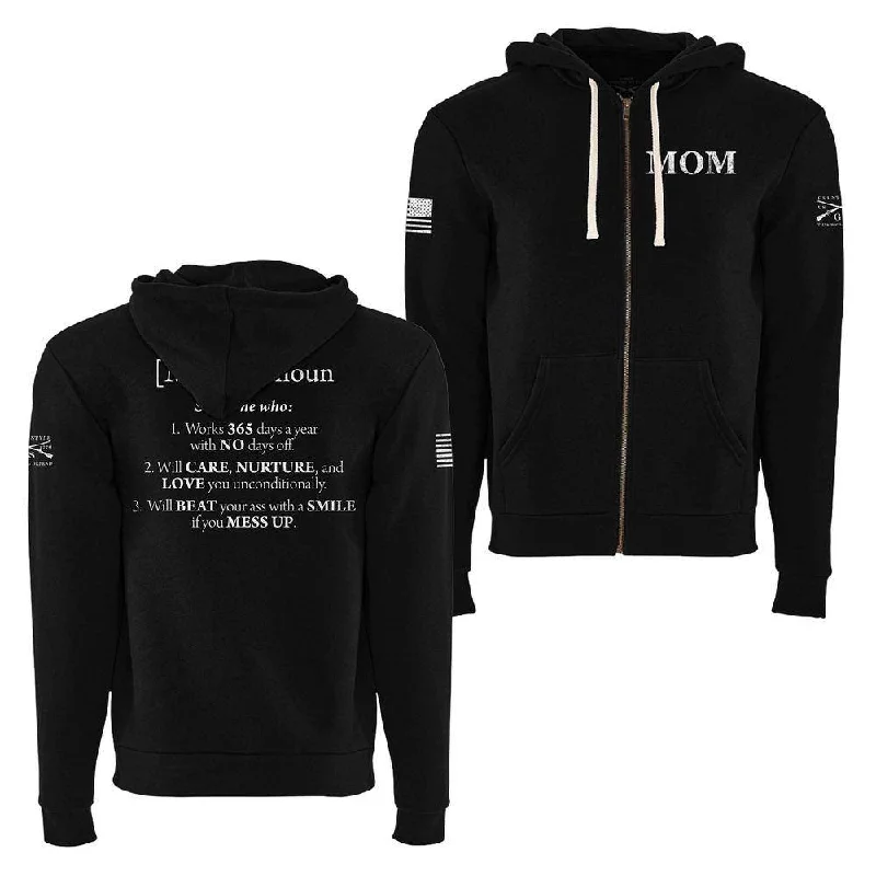 Women's Mom Defined Full-Zip Hoodie - Black