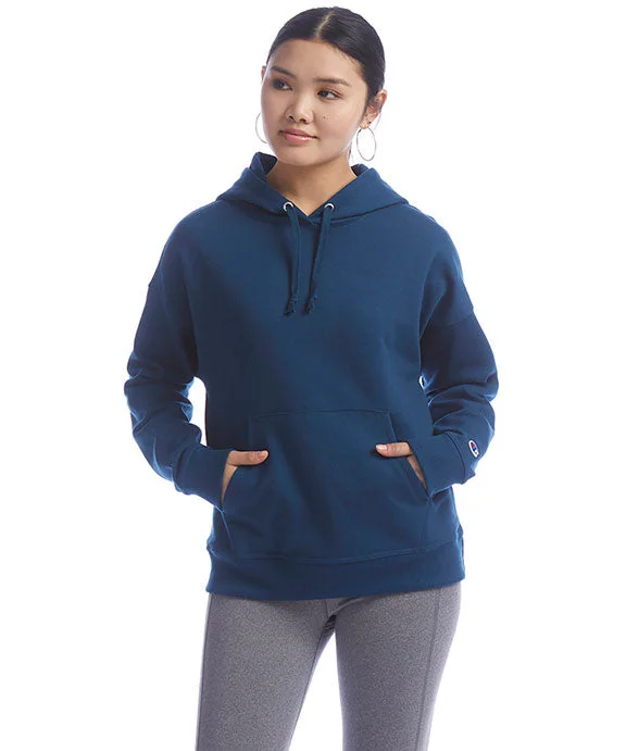 S760 - Champion Ladies Powerblend® Relaxed Hooded Sweatshirt | Late Night Blue