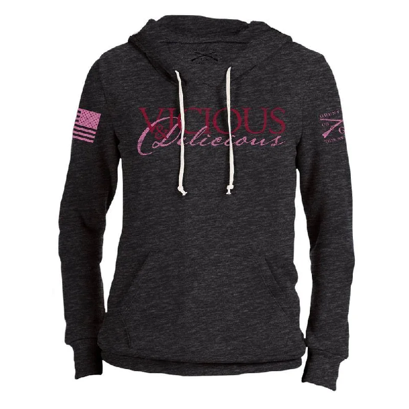 Women's Vicious & Delicious Premium Hoodie - Black