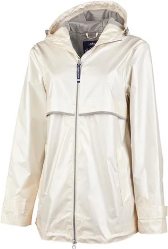 Women's Ivory Pearl Raincoat