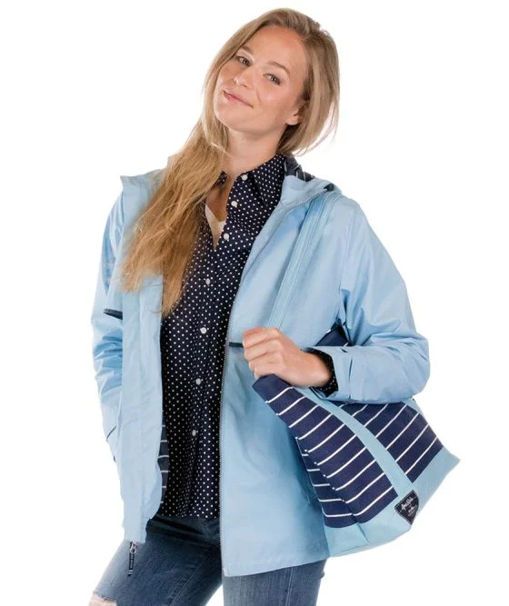 Women’s Sky Blue/Stripe Raincoats