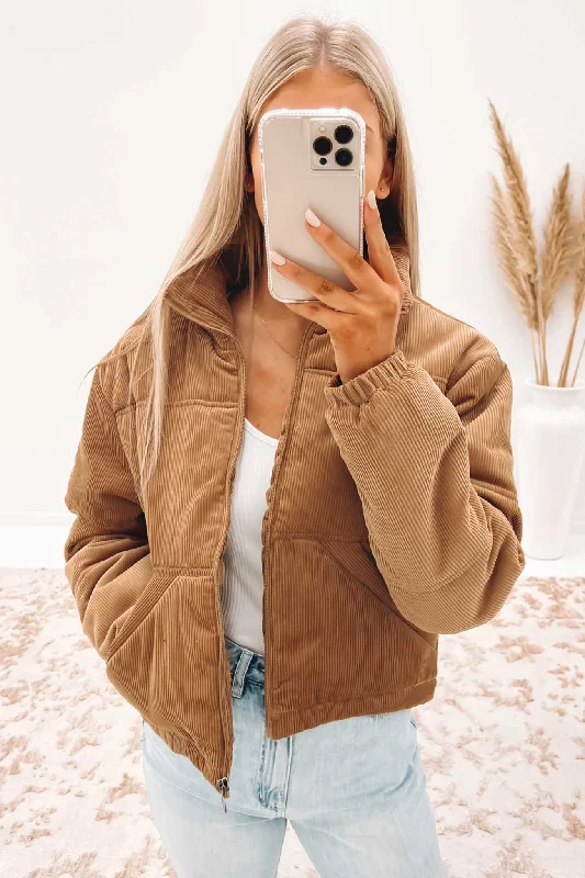 Kya Puffer Jacket Tan