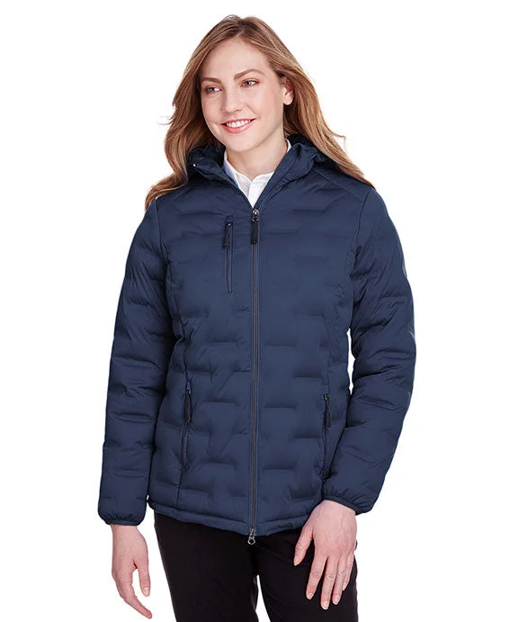 NE708W - North End Ladies Loft Puffer Jacket | Classic Navy/Carbon