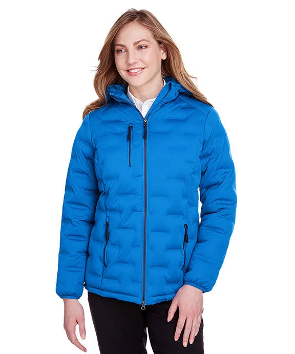 NE708W - North End Ladies Loft Puffer Jacket | Olympic Blue/Carbon