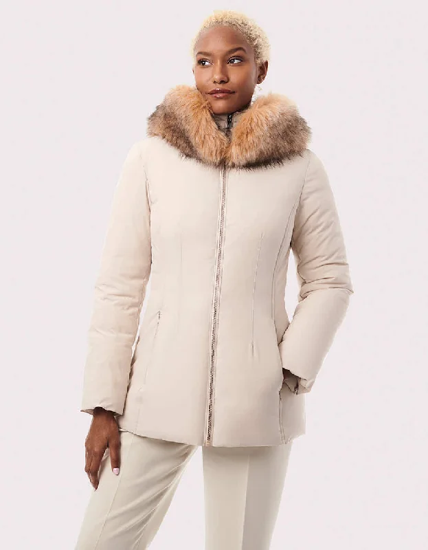 Nordic Vegan Fur Trim Puffer Jacket