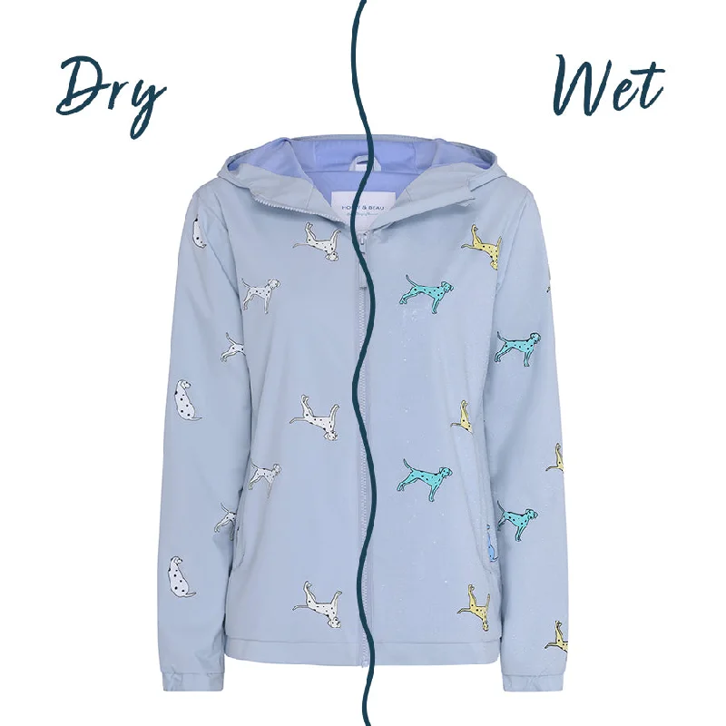 Womens Dalmatian Color Changing Raincoat