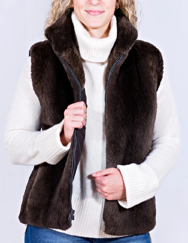 Women's Custom Sheared Fur Vests