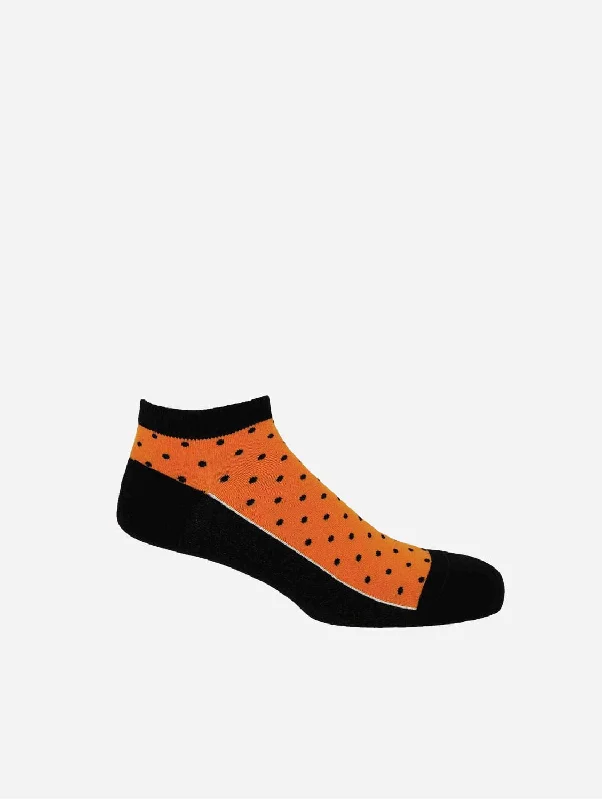Bamboo men's socks for natural antibacterial propertiesPolka Men's Organic Trainer Socks | Orange Bamboo men's socks for natural antibacterial propertiesPolka Men's Organic Trainer Socks | Orange