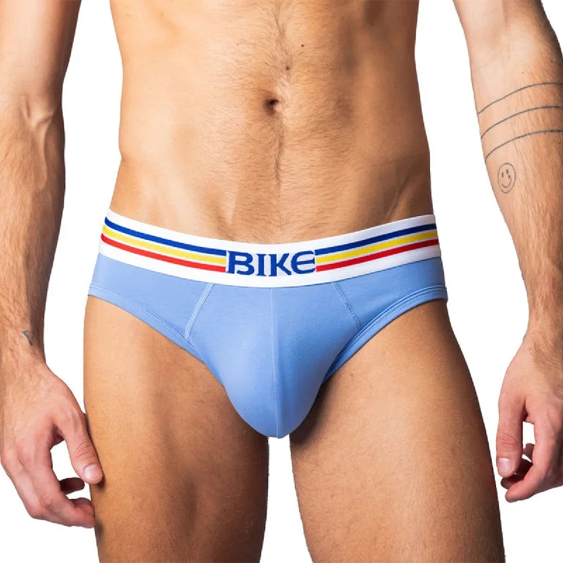 Designer - label men's briefs for high - end fashionBIKE Stretch Cotton Brief Light Blue