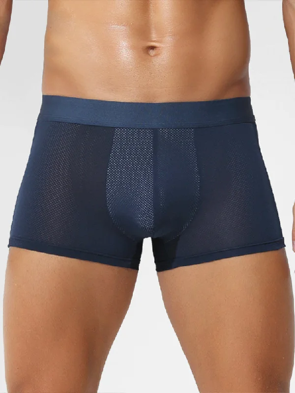 Men's trunks with a contoured pouch design4 Pack Men's Thin Ultra Breathable Mesh Trunks Men's trunks with a contoured pouch design4 Pack Men's Thin Ultra Breathable Mesh Trunks