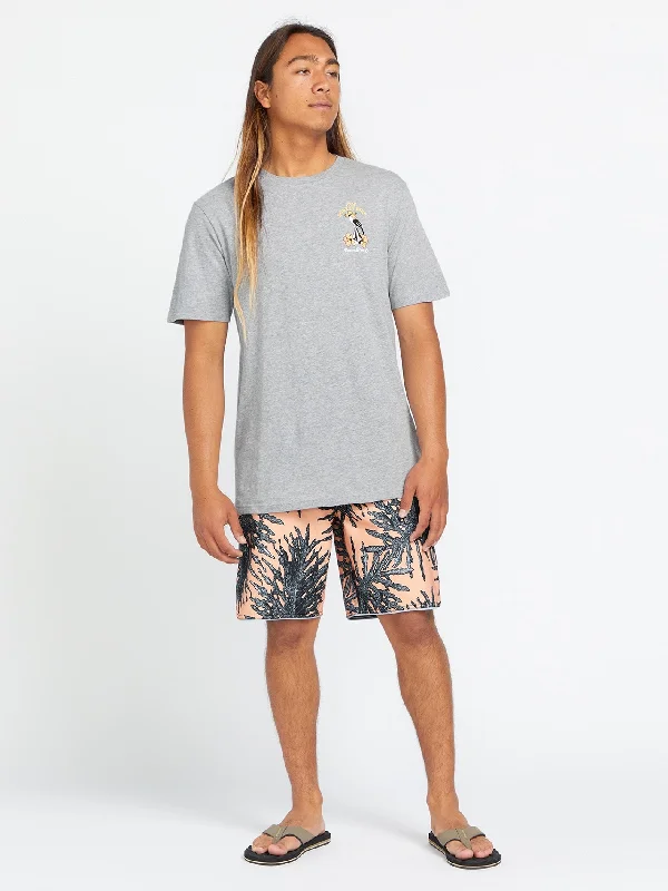 Men's trunks with a wide elastic waistbandBeeg Leef Stoney Trunks - Salmon