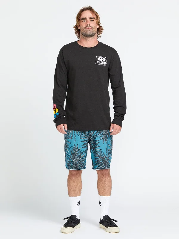 Low - rise men's trunks for a trendy lookBeeg Leef Stoney Trunks - Tidal Blue
