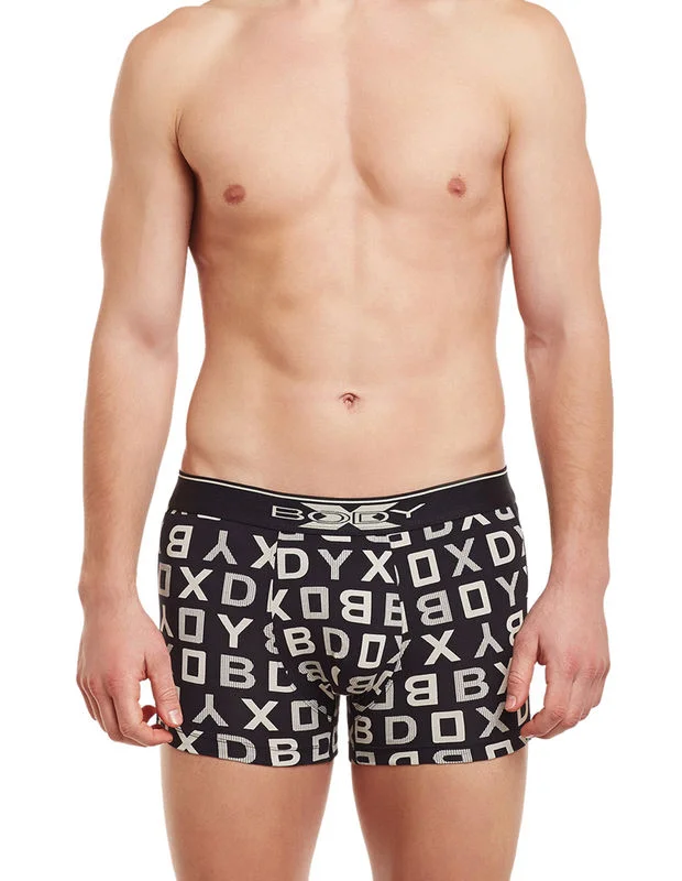 Athletic - grade men's trunks for sportsBX04T-Black Print