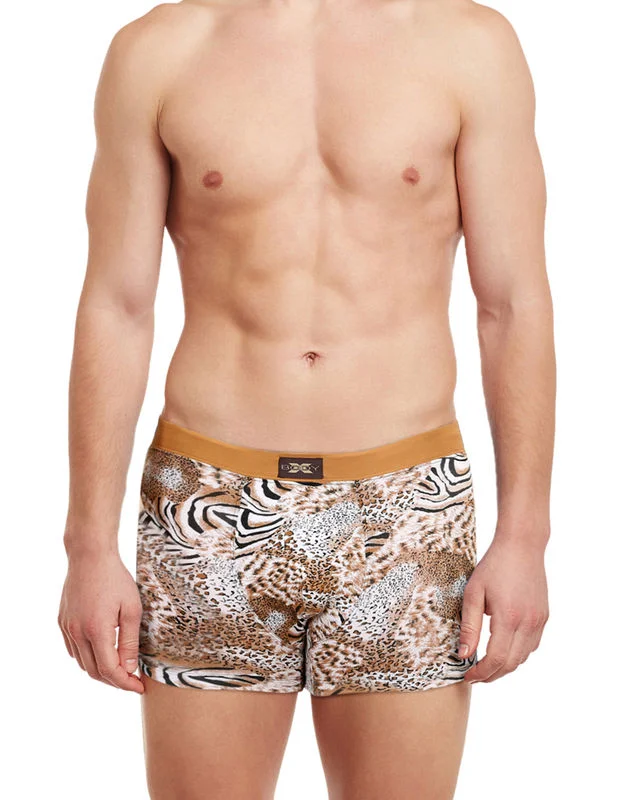 Designer men's trunks with a fashionable edgeBody X Printed Trunks-BX06T Tiger Print Designer men's trunks with a fashionable edgeBody X Printed Trunks-BX06T Tiger Print