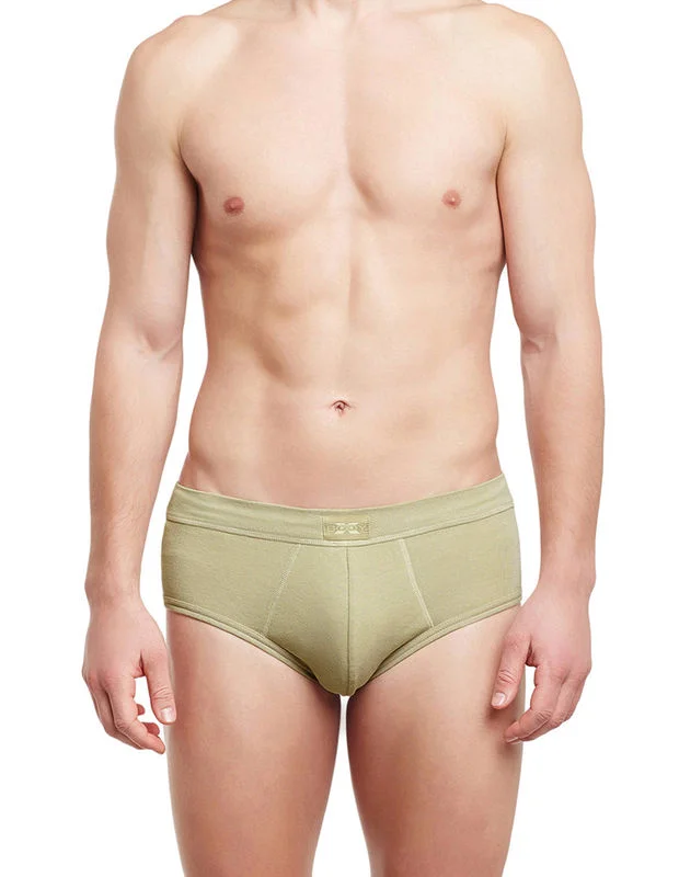 Bright - colored men's briefs for a bold statementBody X Solid Briefs-BX14B-Camel