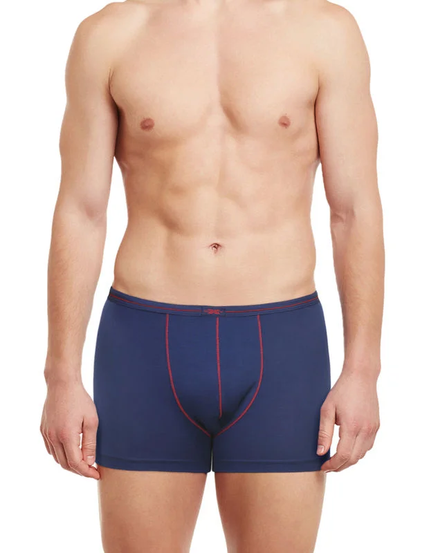 Mesh - back men's trunks for ventilationBody X Solid Trunks-BX08T-Blue