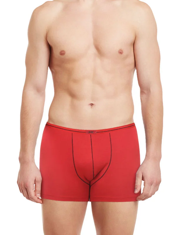 Designer men's trunks with a fashionable edgeBody X Solid Trunks-BX08T-Red