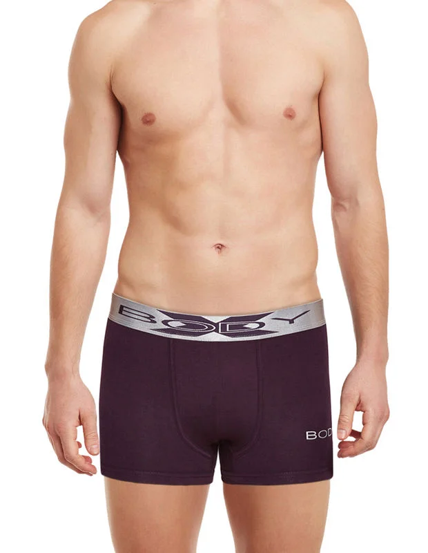 Men's trunks with a wide elastic waistbandBodyX Men Trunks BX32T-WINE