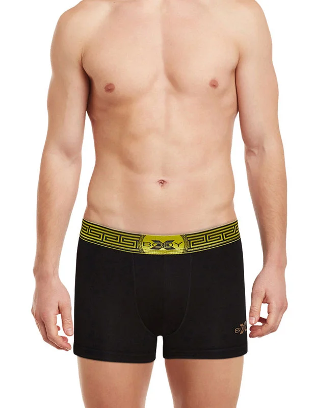 Mesh - back men's trunks for ventilationBodyX Solid Trunks-BX28T-Black