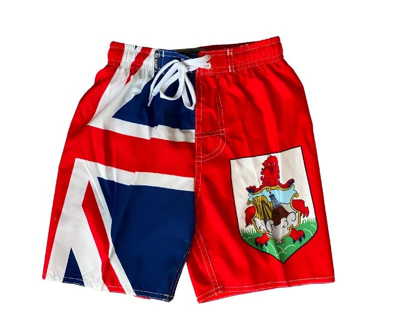 Stretch - lycra men's trunks for flexibilityBoys' Bermuda flag trunks