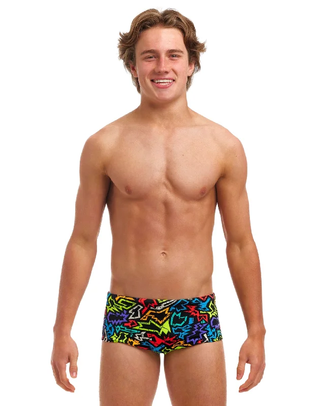 Slim - cut men's trunks for a modern styleBoys Funk Me Sidewinder Swim Trunks - Black/Multi Slim - cut men's trunks for a modern styleBoys Funk Me Sidewinder Swim Trunks - Black/Multi