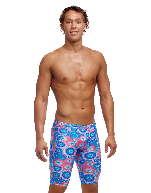 Cotton men's trunks for a comfortable fitBundjalung Blue Swim Training Jammers - Blue/Pink Cotton men's trunks for a comfortable fitBundjalung Blue Swim Training Jammers - Blue/Pink