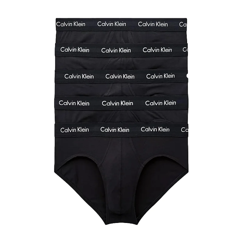 Designer - label men's briefs for high - end fashionCalvin Klein Cotton Stretch Hip Brief 5 Pack - Black Designer - label men's briefs for high - end fashionCalvin Klein Cotton Stretch Hip Brief 5 Pack - Black