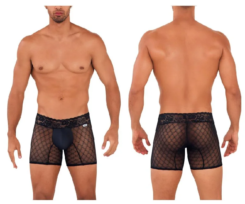 Compression men's boxer briefs for muscle supportCandyMan 99723 See-through Trunks Color Black Compression men's boxer briefs for muscle supportCandyMan 99723 See-through Trunks Color Black