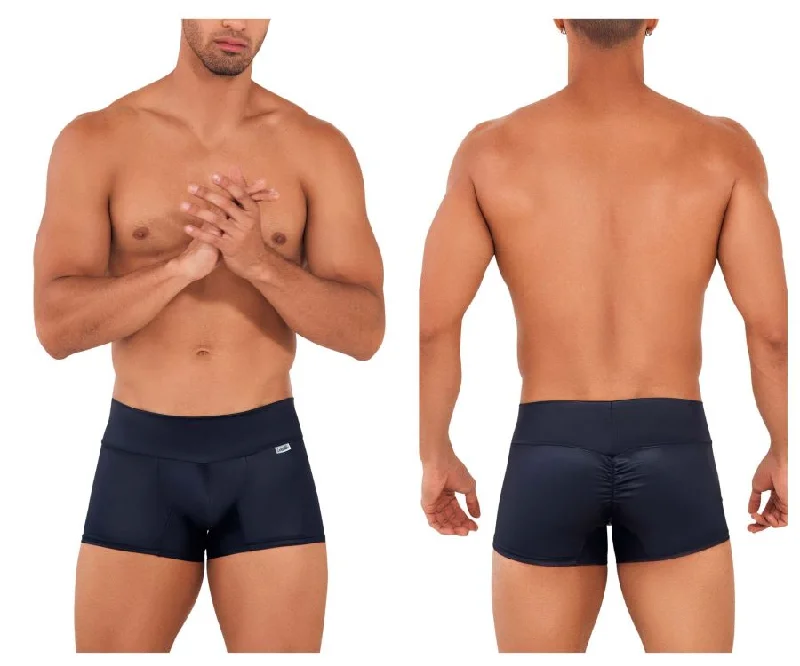 High - rise men's boxer briefs for extra supportCandyMan 99729 Work-N-Out Trunks Color Black