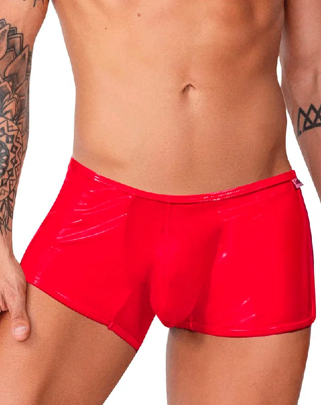 Solid - color men's trunks in various shadesCandyman 99737 Mesh Trunks Red