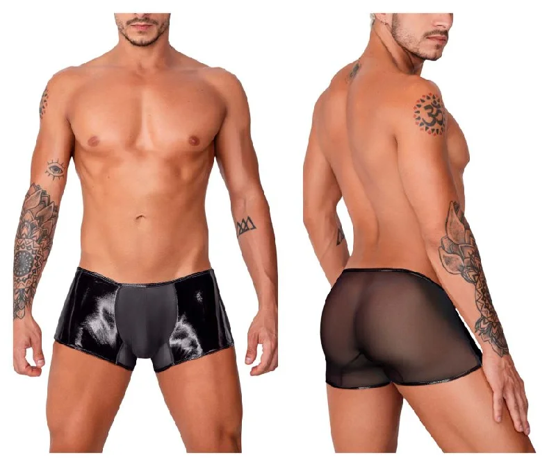 Athletic - style men's boxer briefs for active lifestylesCandyMan 99737 Mesh Trunks Color Black Athletic - style men's boxer briefs for active lifestylesCandyMan 99737 Mesh Trunks Color Black