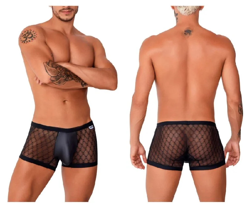 Low - rise men's boxer briefs for a modern silhouetteCandyMan 99750 Lace Trunks Color Black Low - rise men's boxer briefs for a modern silhouetteCandyMan 99750 Lace Trunks Color Black
