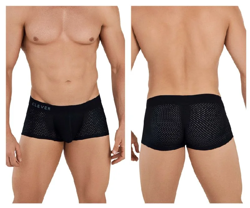 Tag - less men's boxer briefs to prevent irritationClever 1027 Zurich Trunks Color Black Tag - less men's boxer briefs to prevent irritationClever 1027 Zurich Trunks Color Black
