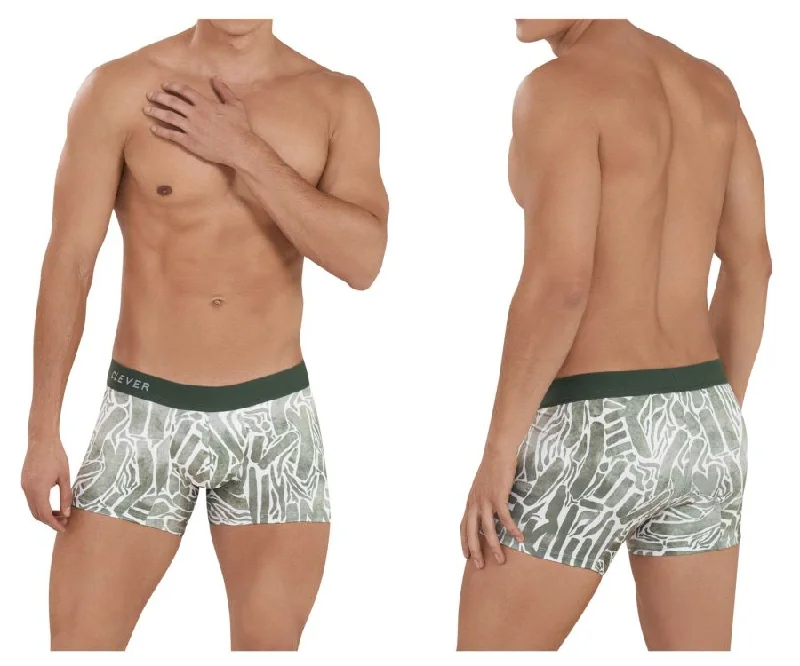 Microfiber men's boxer briefs for a smooth feelClever 1129 Inner Trunks Color Green Microfiber men's boxer briefs for a smooth feelClever 1129 Inner Trunks Color Green