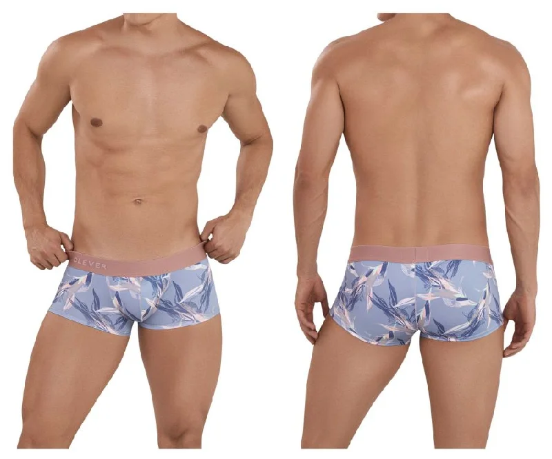 Printed men's boxer briefs with fun designsClever 1134 Arcane Trunks Color Gray