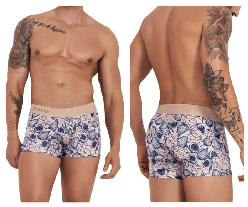 Men's boxer briefs with a contoured pouch for comfortClever 1210 Elysium Trunks Color Beige Men's boxer briefs with a contoured pouch for comfortClever 1210 Elysium Trunks Color Beige
