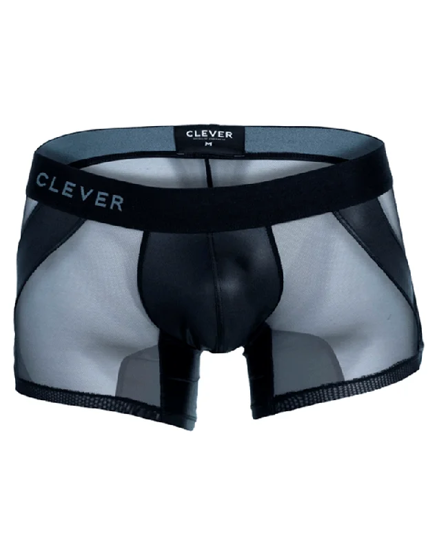 Mesh - back men's trunks for ventilationClever 1224 Inferno Trunks Black