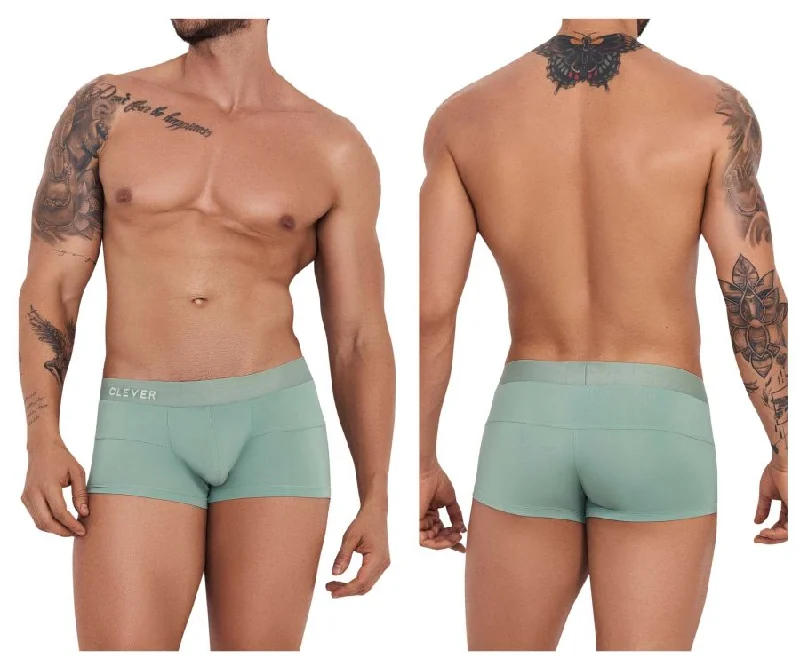 Thermal men's boxer briefs for cold weatherClever 1261 Curse Trunks Color Green