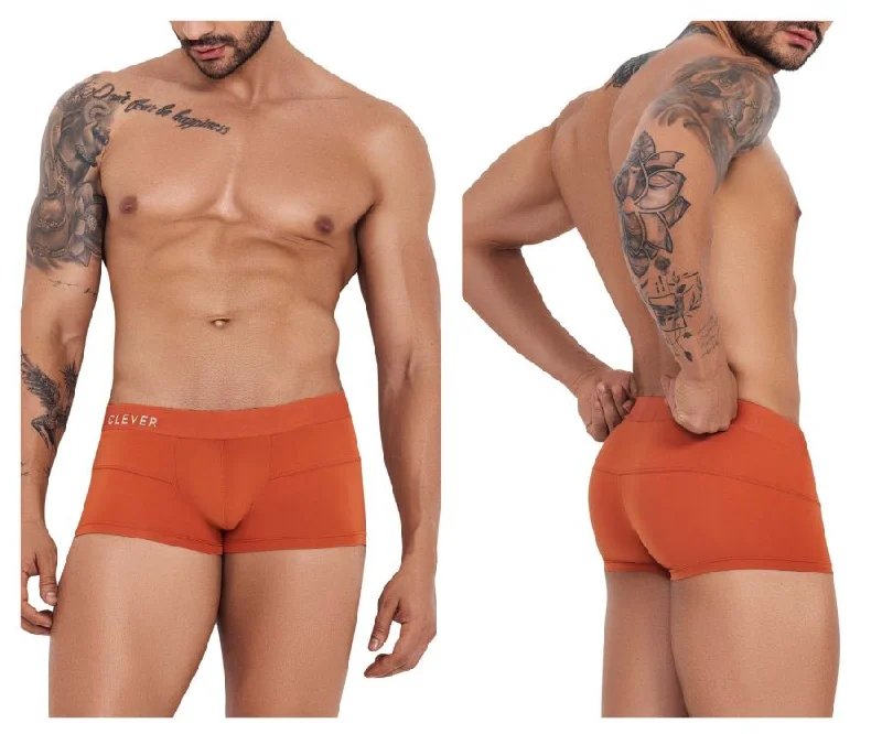 Tag - less men's boxer briefs to prevent irritationClever 1261 Curse Trunks Color Ochre Tag - less men's boxer briefs to prevent irritationClever 1261 Curse Trunks Color Ochre
