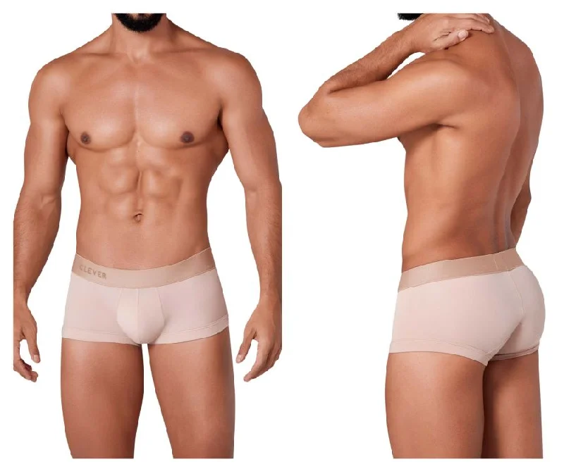 Mesh - paneled men's boxer briefs for ventilationClever 1306 Tribe Trunks Color Beige Mesh - paneled men's boxer briefs for ventilationClever 1306 Tribe Trunks Color Beige